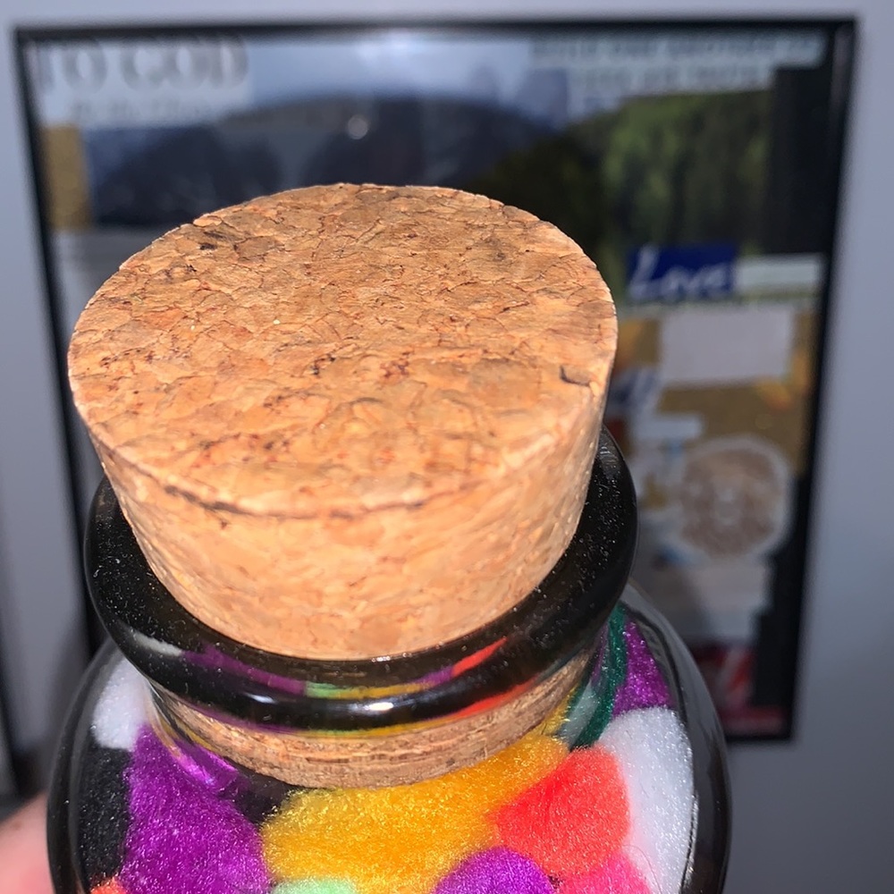 Glass Cork Bottle - Picture 3 of 3